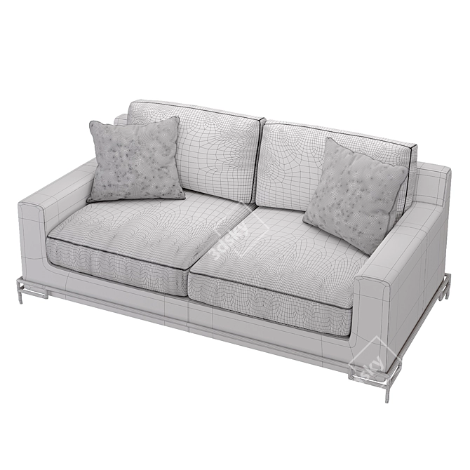 Modern Designer Liaigre Erudit Sofa 3D model image 3