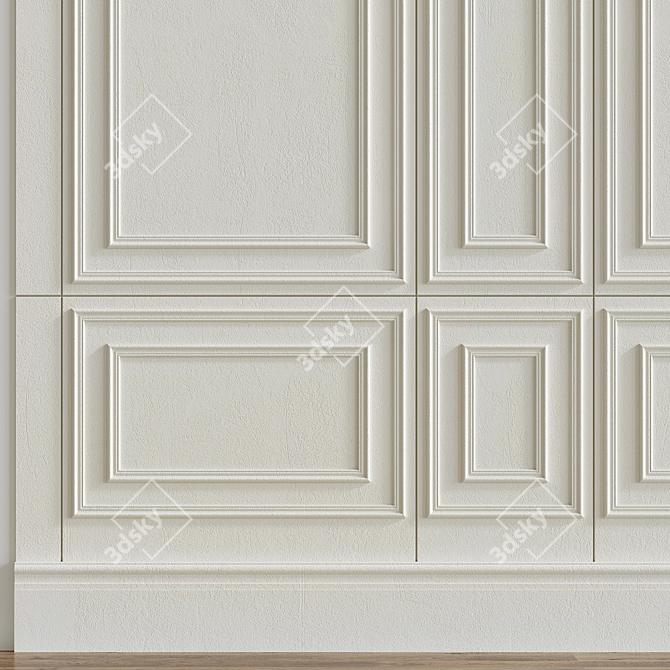 Decorative Plaster with Molding #64 3D model image 5