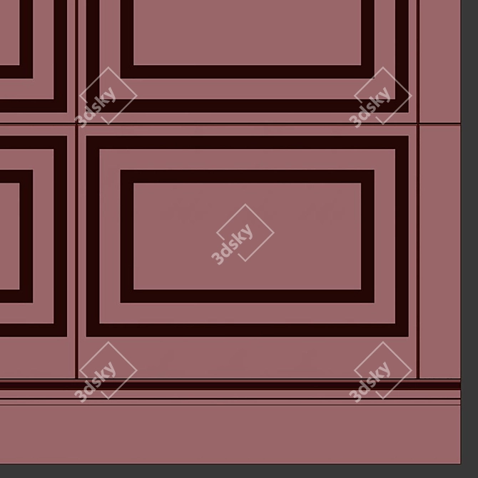 Decorative Plaster with Molding #64 3D model image 6