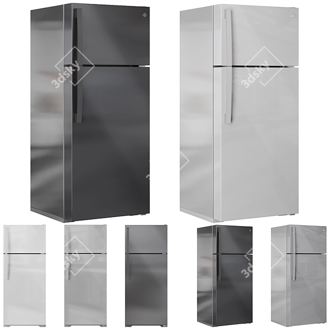 GE Refrigerator Bundle, Multiple Models 3D model image 5