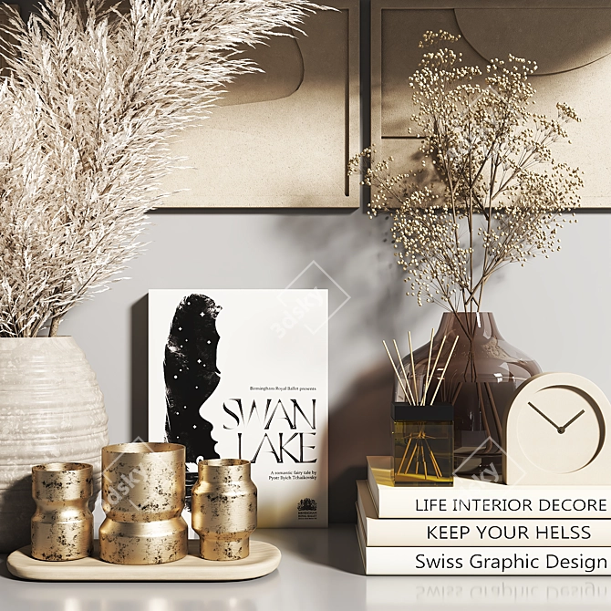 Decor Set 3D Models Bundle 3D model image 4