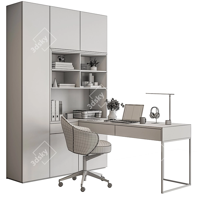 Modern Office Furniture Set 3D model image 4