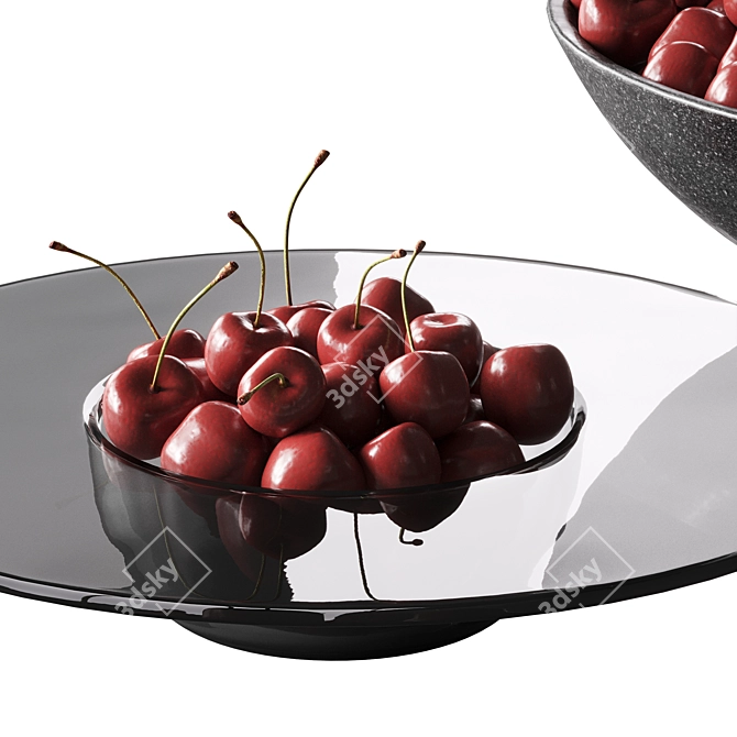 Cherry Dish 3D Model Kit 3D model image 2