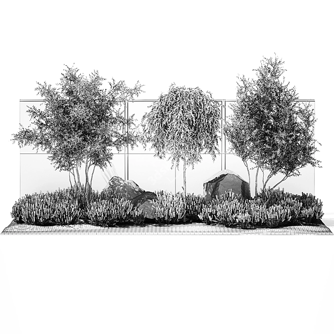 Title: Landscape Design Plant Collection 3D model image 7