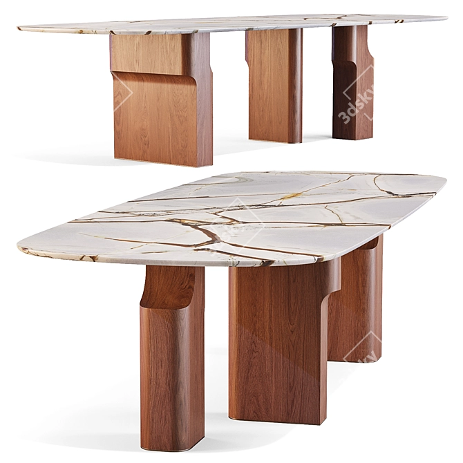 Kenya Dining Table by Paolo Castelli 3D model image 1