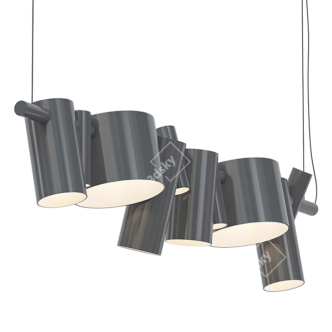 Elegant OLUCE Pendant Light 3D model image 1