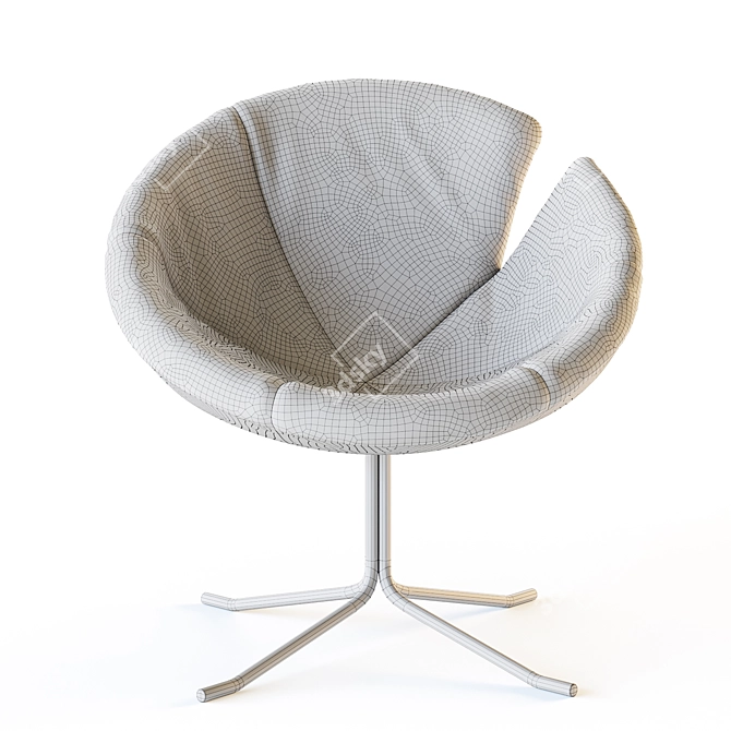 Flexible Fabric Armchair: Customizable Design 3D model image 4