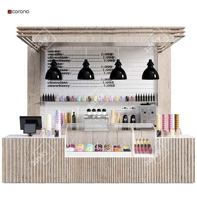 Restaurant Shop 2015 3D Models 3D model image 1