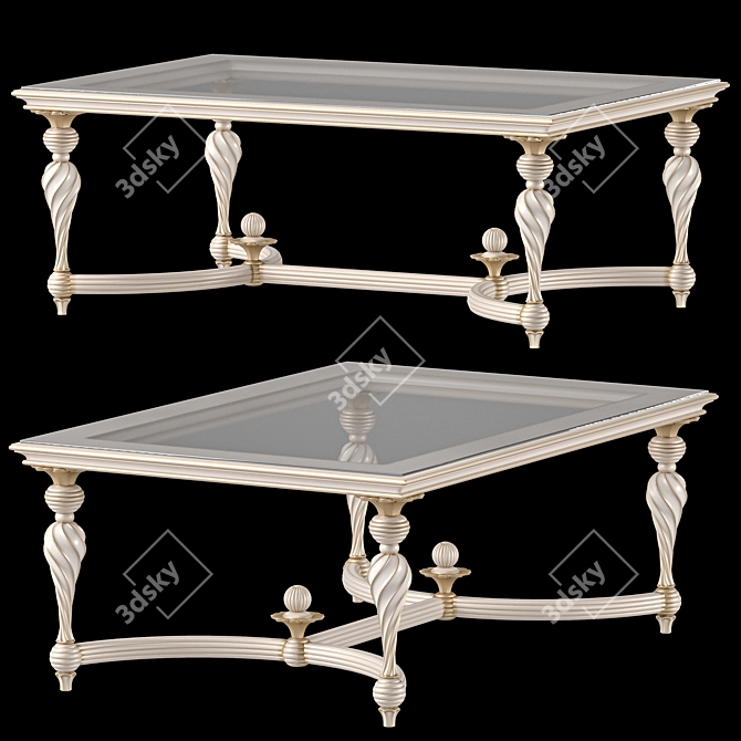 Roberto Giovannini Rectangular Coffee Table 3D model image 1