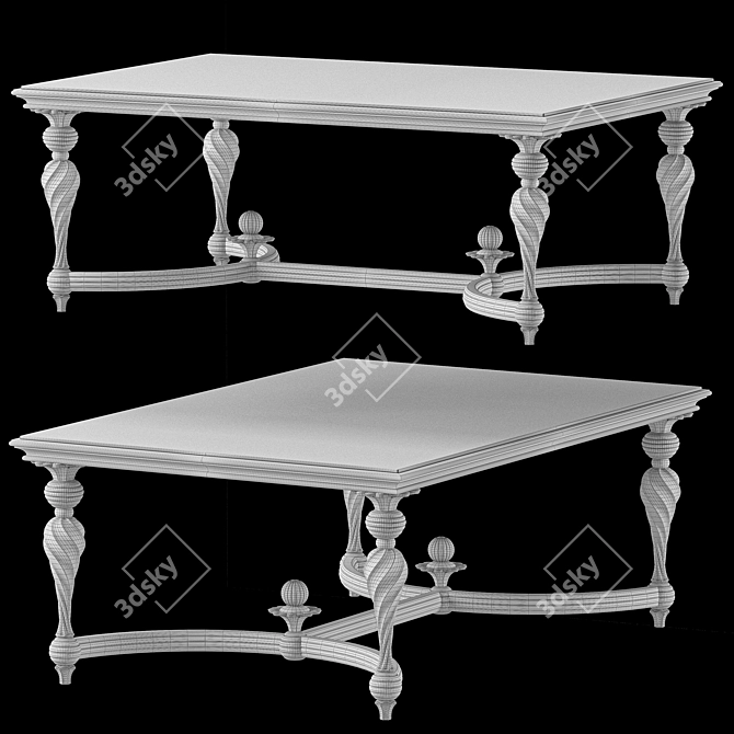 Roberto Giovannini Rectangular Coffee Table 3D model image 2