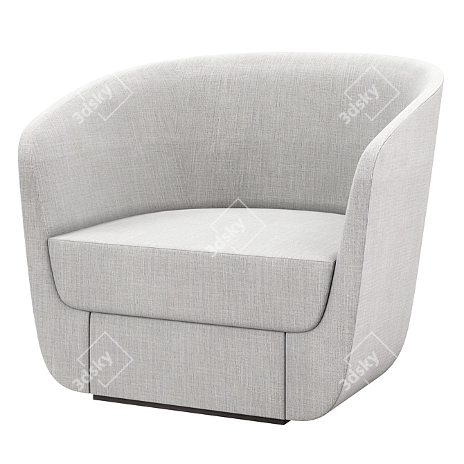 Clasp Chair: Sleek Lounge Elegance 3D model image 1