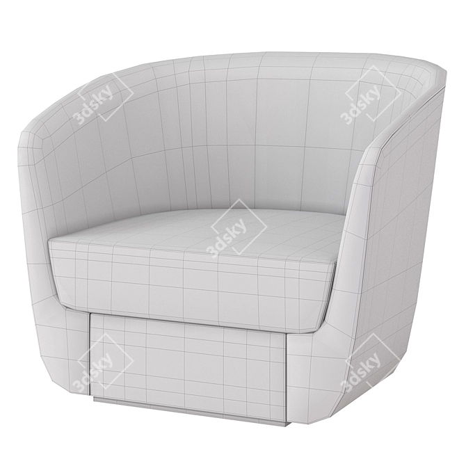 Clasp Chair: Sleek Lounge Elegance 3D model image 2