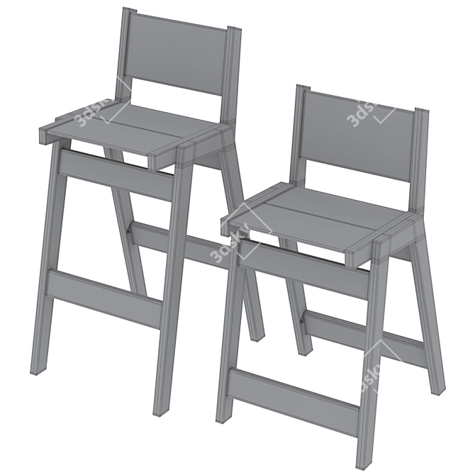 Loll Designs Alfresco Stools 3D model image 6