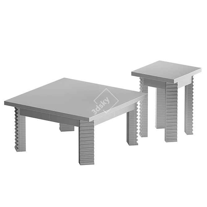 McMullin Co. Wyatt Table Set 3D model image 3