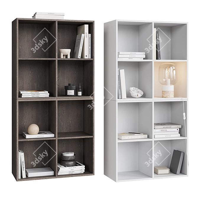 Modern Wall Mounted Shelf COMO 3D model image 2