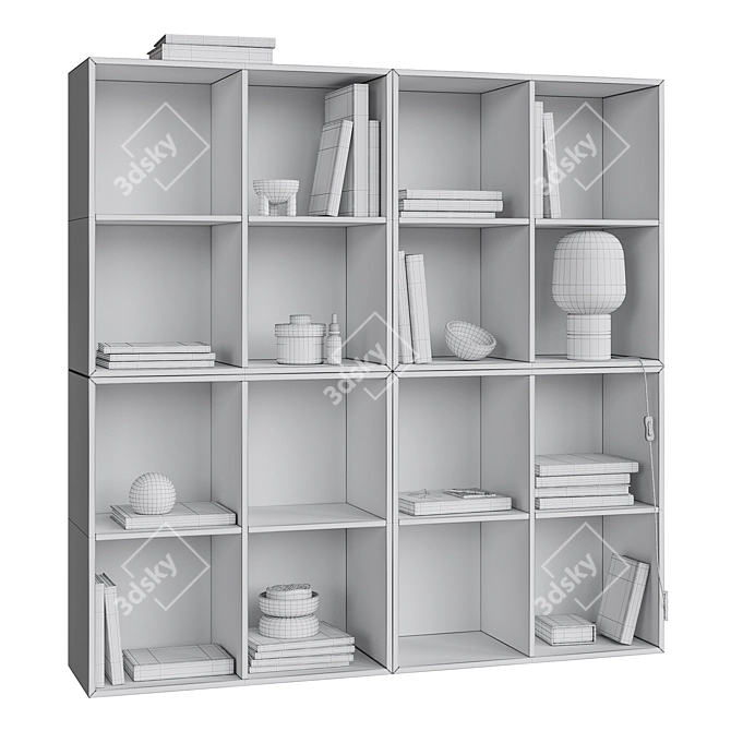 Modern Wall Mounted Shelf COMO 3D model image 8