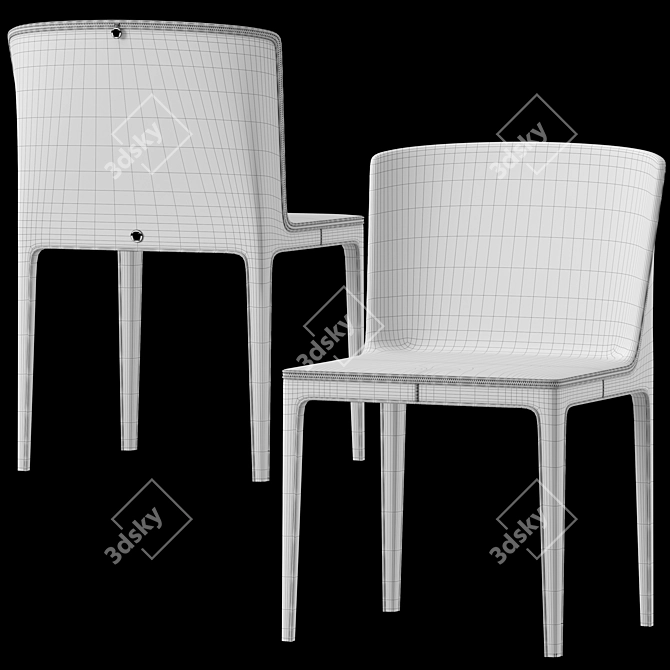 Luxurious Versace Medusa Dining Chair 3D model image 4