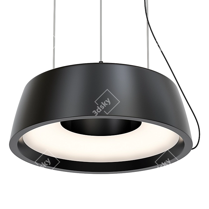 Sleek Modern Ceiling Light Fixture 3D model image 1