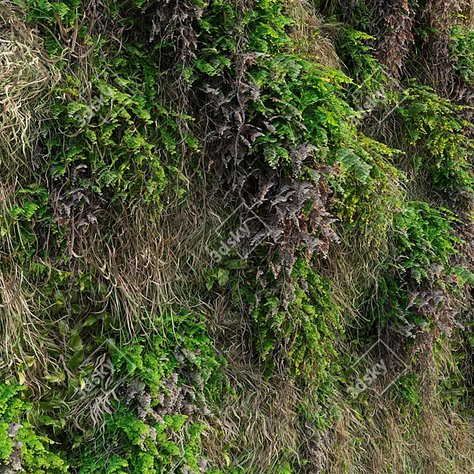  Versatile Green Wall Panel 3D model image 4