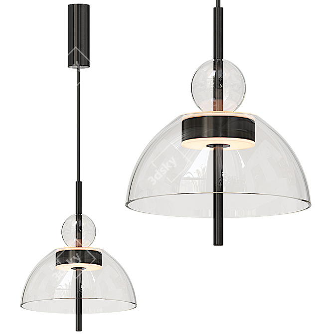 Elegant Maytoni Bangkok Pendant Light 3D model image 1