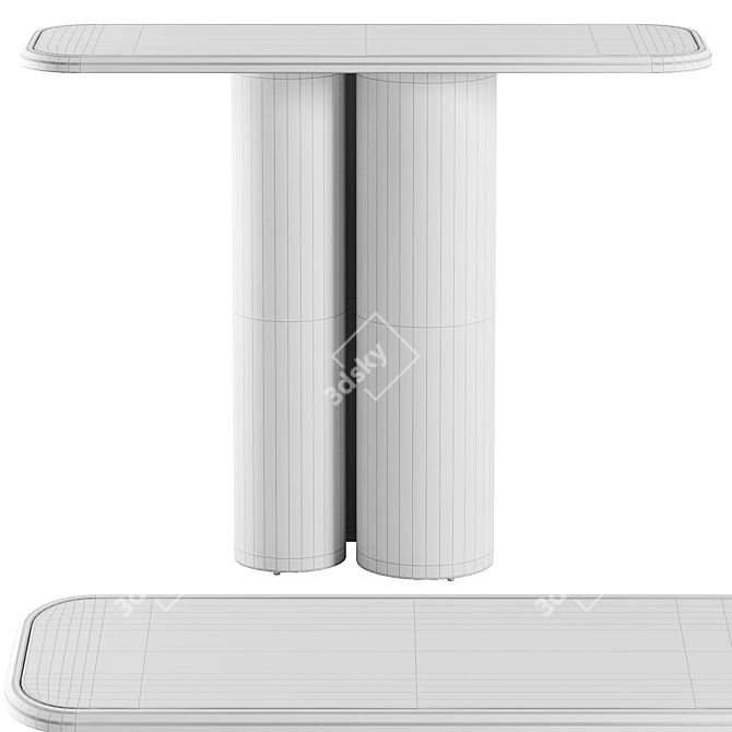 Product title translation from Russian:
Ospray Console Table by Black Rooster Decor

Unique Title:
Ospray Marble Console: Elegance Red 3D model image 5