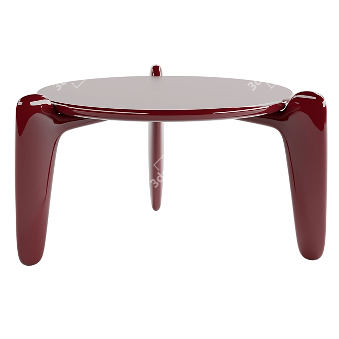 Designer Roche Bobois Triangular End Table 3D model image 2