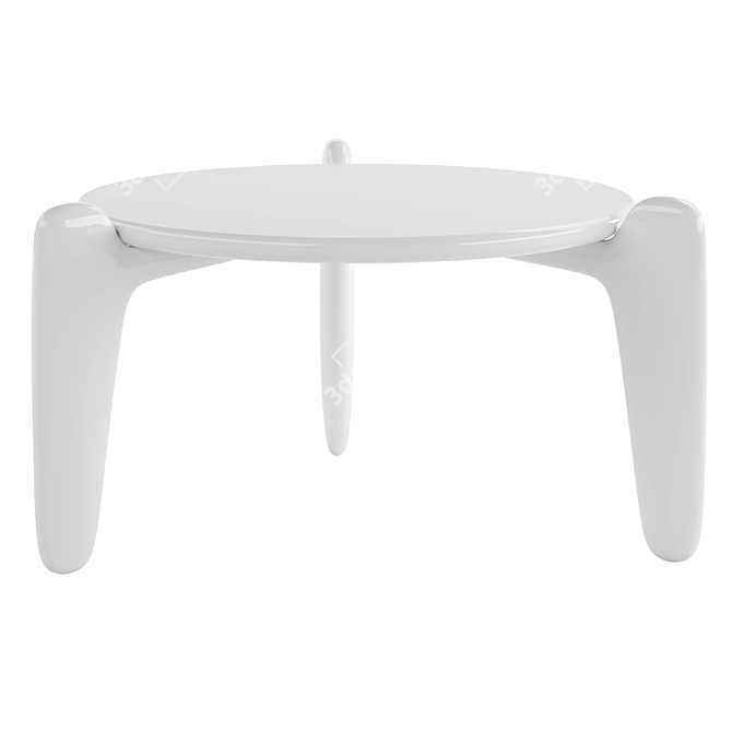 Designer Roche Bobois Triangular End Table 3D model image 4