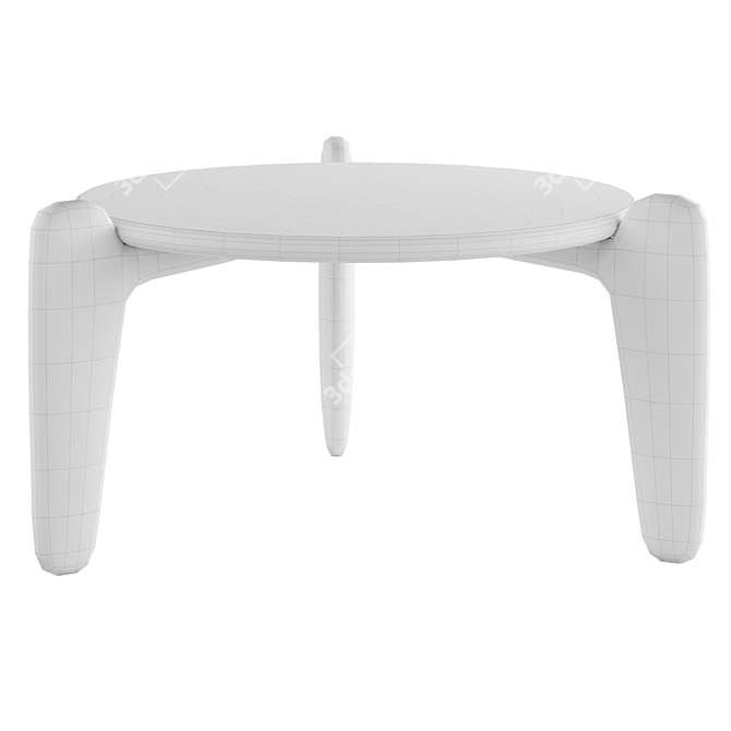 Designer Roche Bobois Triangular End Table 3D model image 6