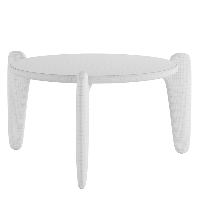 Designer Roche Bobois Triangular End Table 3D model image 7