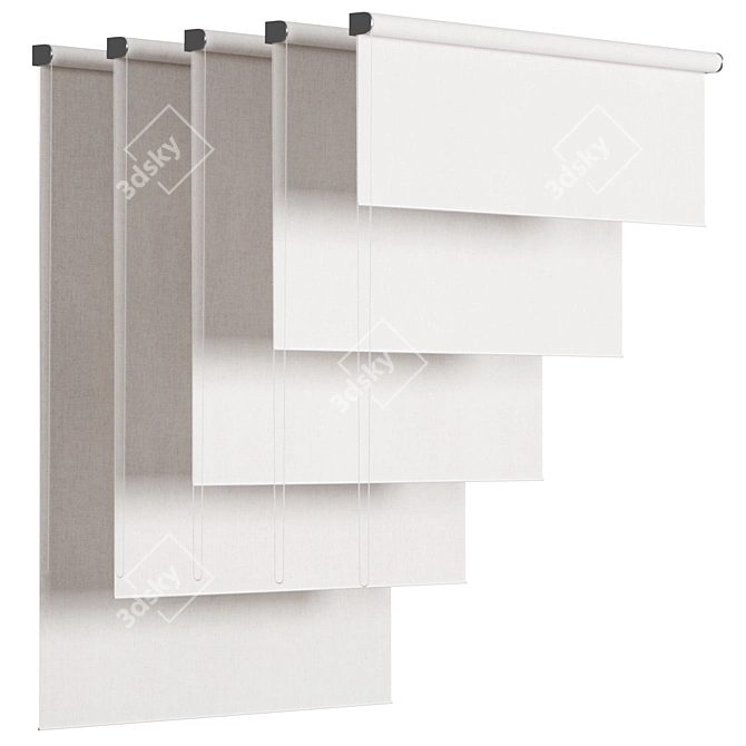 Corona Roller Blinds 3D Model 3D model image 2