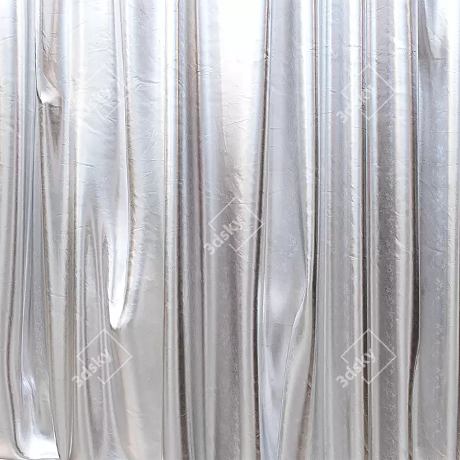 Foil Curtains Set, Variety 3D model image 5