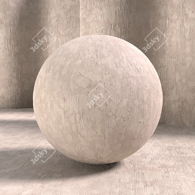 PBR Decorative Plaster 3D Maps 3D model image 4