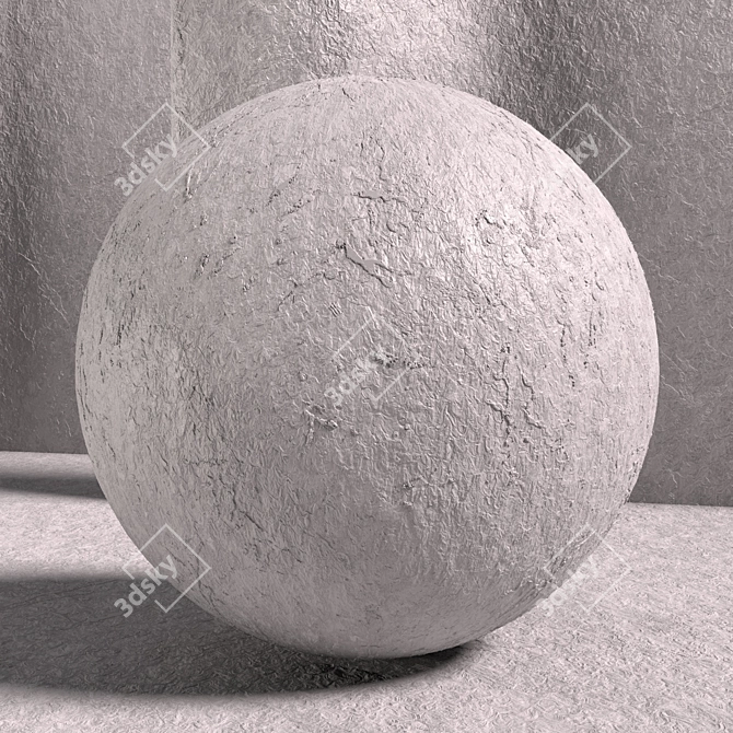 PBR Decorative Plaster 3D Maps 3D model image 5