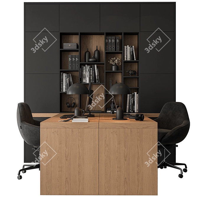 Office Furniture Set 503 3D model image 1