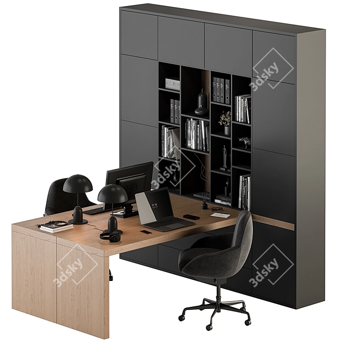 Office Furniture Set 503 3D model image 4