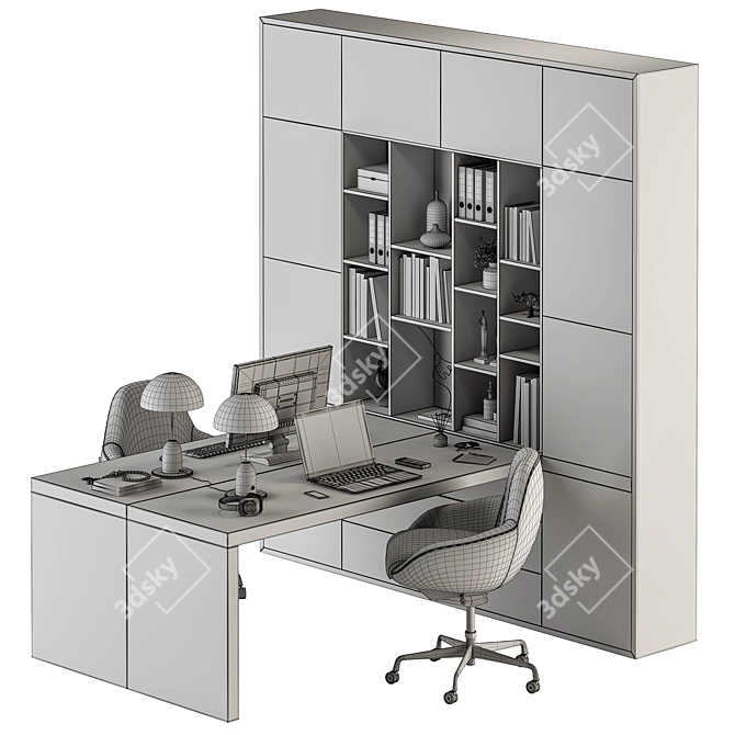 Office Furniture Set 503 3D model image 6