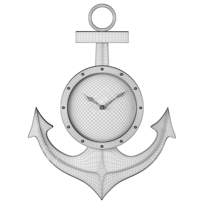 Vintage Anchor Watch 3D Model 3D model image 5