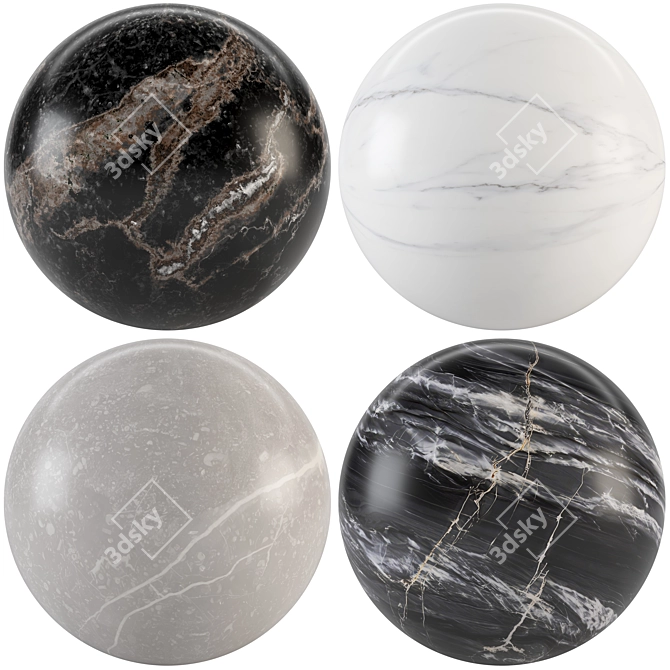 Elegant Marble Texture Collection 3D model image 1