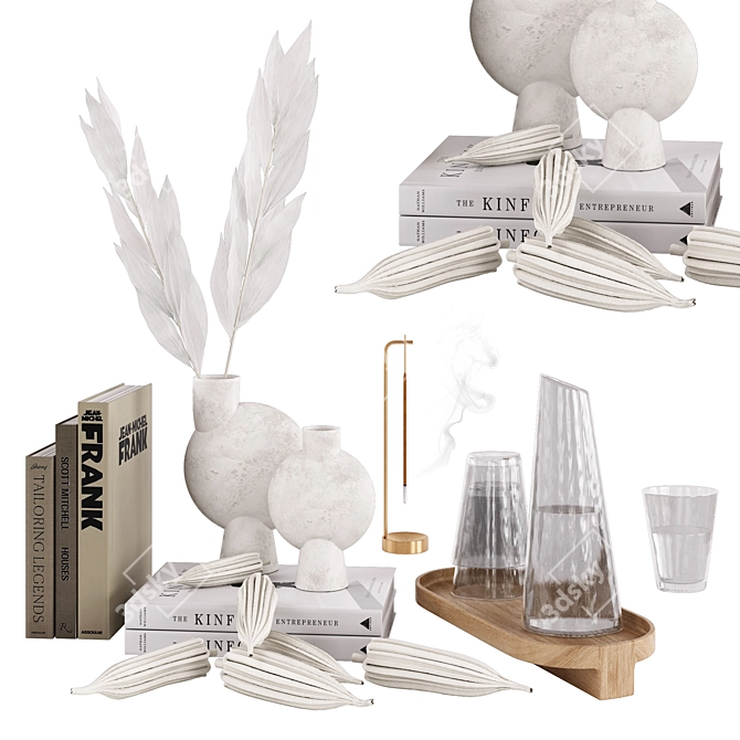 Modern Nordic Decor Set - Copenhagen 3D model image 1