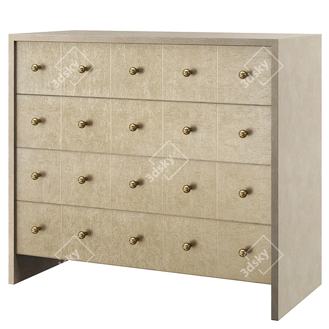 Elegant Couture Chest for Modish Interiors 3D model image 1