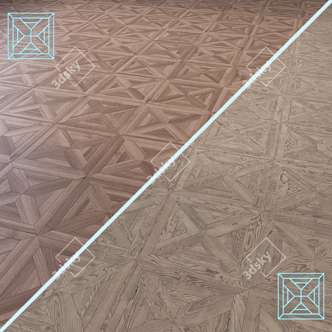 High-Quality 3D Wooden Flooring Model 3D model image 1