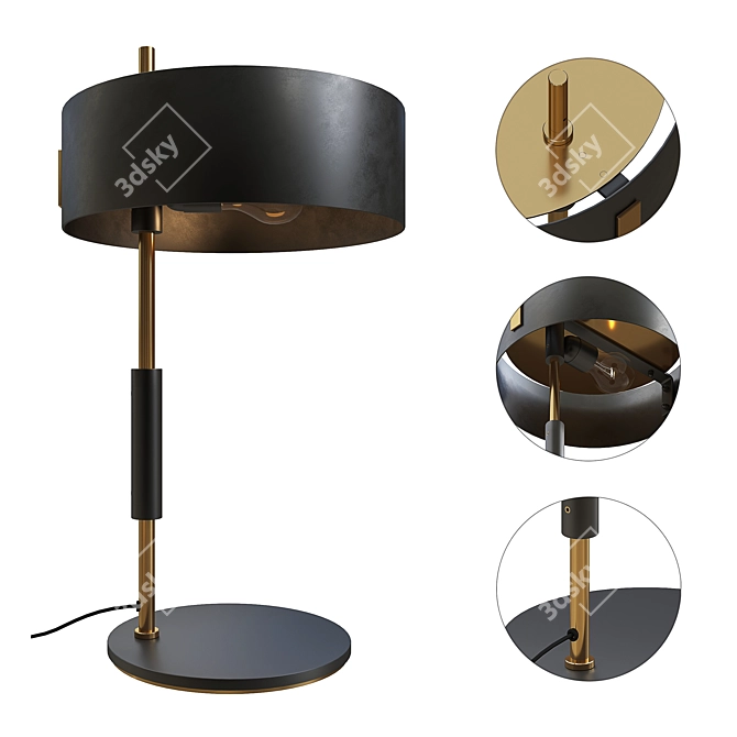 Oluce 1953 Retro Chic Lamp 3D model image 1