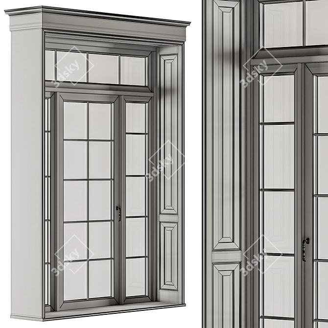 Versatile White Window Set 26 3D model image 7