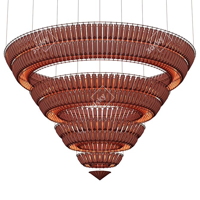 Luxury Marchetti Lab Suspension Light 3D model image 5