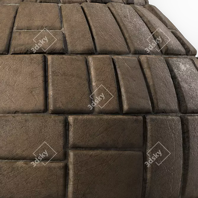 Decorative Stone Wall Materials 4k 3D model image 6