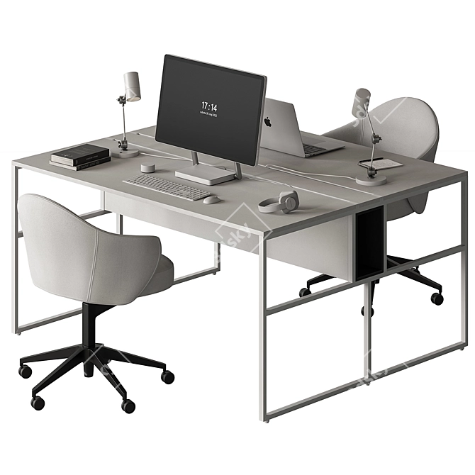 Workplace Essentials Collection: Office Desk 3D model image 2