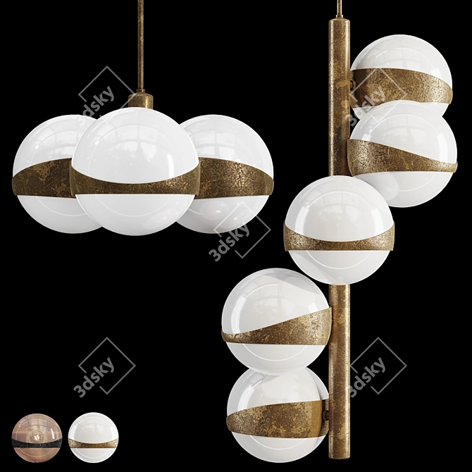 Kaira Suspension Lamp Collection 3D model image 1