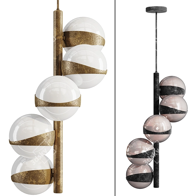 Kaira Suspension Lamp Collection 3D model image 2