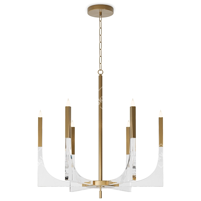 Daisy Chandelier Collection by Louvre 3D model image 3