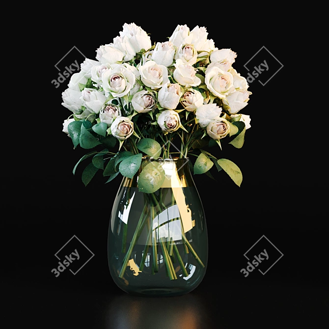 Exquisite Decor Set with Vases 3D model image 3